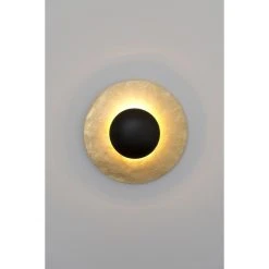 Holländer STELLETTA Wandleuchte LED Schwarz, Braun, Gold, 2-flammig