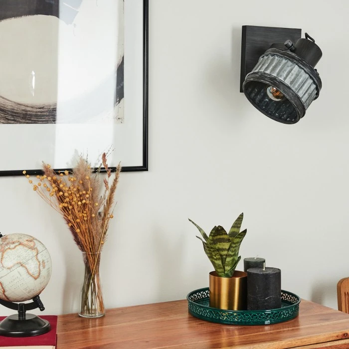 Hofstein Holsa Wandleuchte Schwarz, 1-flammig 13 Hofstein Holsa Wandleuchte Schwarz, 1-flammig - Image 13