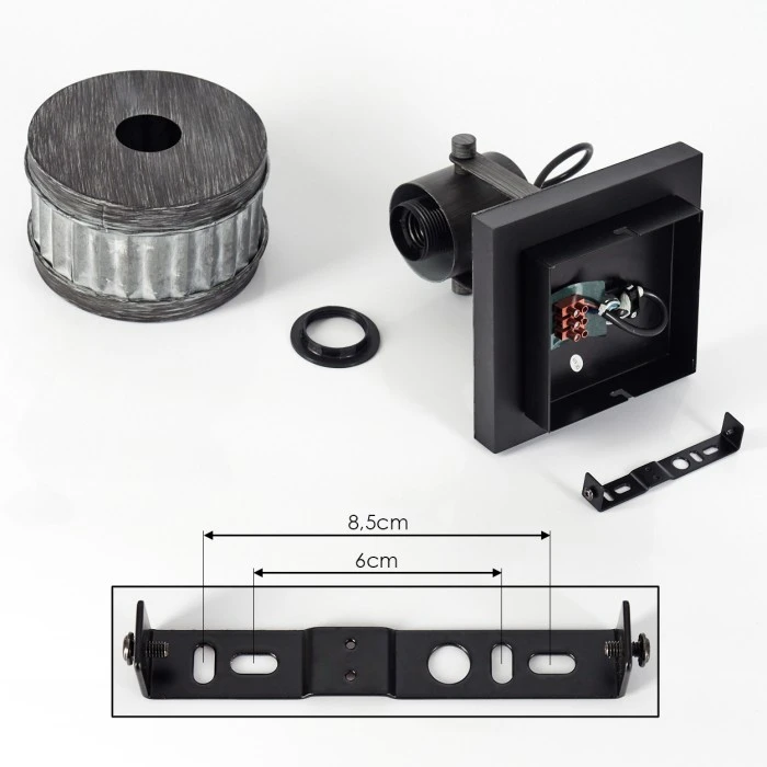 Hofstein Holsa Wandleuchte Schwarz, 1-flammig 5 Hofstein Holsa Wandleuchte Schwarz, 1-flammig - Image 5