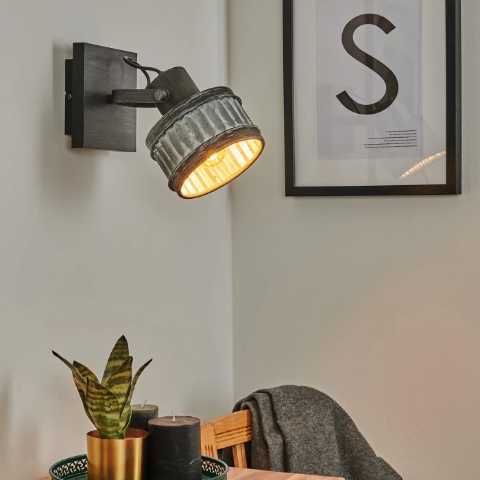 Hofstein Holsa Wandleuchte Schwarz, 1-flammig 9 Hofstein Holsa Wandleuchte Schwarz, 1-flammig - Image 9