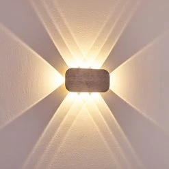 Hofstein Homad Wandleuchte LED Grau, 1-flammig -Wandleuchten Verkauf homad wandleuchte h3301333 do1 14