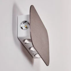 Hofstein Homad Wandleuchte LED Grau, 1-flammig -Wandleuchten Verkauf homad wandleuchte h3301333 do1 15