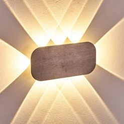 Hofstein Homad Wandleuchte LED Grau, 1-flammig -Wandleuchten Verkauf homad wandleuchte h3301333 do1 2