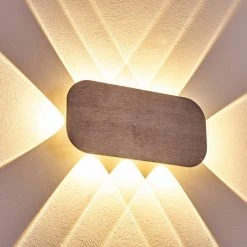 Hofstein Homad Wandleuchte LED Grau, 1-flammig -Wandleuchten Verkauf homad wandleuchte h3301333 do1 4