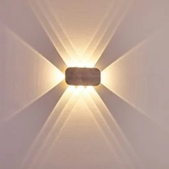 Hofstein Homad Wandleuchte LED Grau, 1-flammig -Wandleuchten Verkauf homad wandleuchte h3301333 do1 5