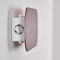 Hofstein Homad Wandleuchte LED Grau, 1-flammig -Wandleuchten Verkauf homad wandleuchte h3301333 do1 6