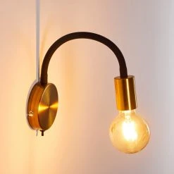 Hofstein Hovslund Wandleuchte Schwarz, Gold, 1-flammig -Wandleuchten Verkauf hovslund wandleuchte h3344170 9