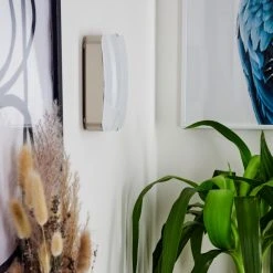 Hofstein Hutton Wandleuchte LED Nickel-Matt, 1-flammig -Wandleuchten Verkauf hutton wandleuchte h3550472 9