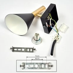 Hofstein Hybla Wandleuchte LED Schwarz, Gold, 1-flammig 16 Hofstein Hybla Wandleuchte LED Schwarz, Gold, 1-flammig -Wandleuchten Verkauf hybla wandleuchte h3412206 4