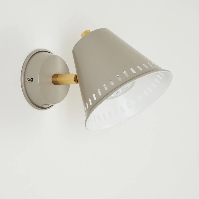 Hofstein Iasoa Wandleuchte Messing, Grau, 1-flammig 8 Hofstein Iasoa Wandleuchte Messing, Grau, 1-flammig - Image 8