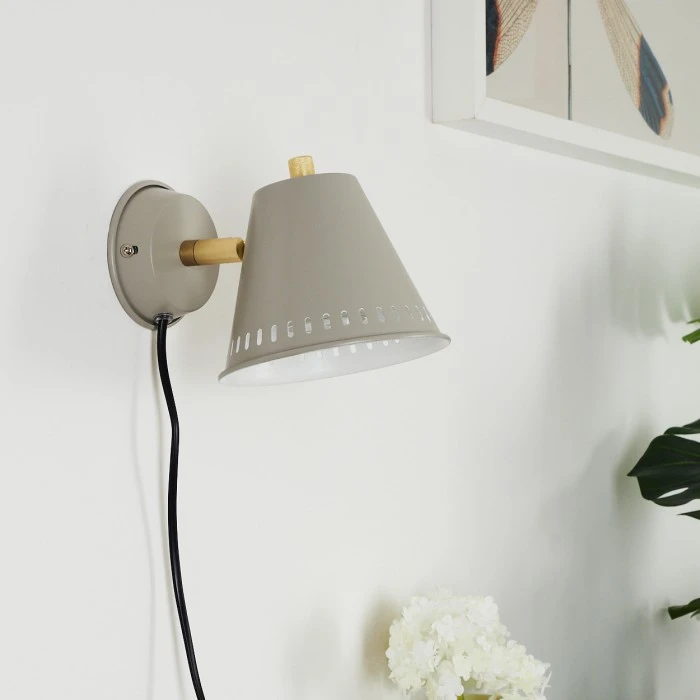 Hofstein Iasoa Wandleuchte Messing, Grau, 1-flammig 10 Hofstein Iasoa Wandleuchte Messing, Grau, 1-flammig - Image 10