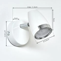 Hofstein Idlewild Wandleuchte LED Chrom, Weiß, 1-flammig 12 Hofstein Idlewild Wandleuchte LED Chrom, Weiß, 1-flammig -Wandleuchten Verkauf idlewild wandleuchte h3395172 3