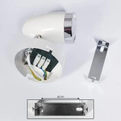 Hofstein Idlewild Wandleuchte LED Chrom, Weiß, 1-flammig 13 Hofstein Idlewild Wandleuchte LED Chrom, Weiß, 1-flammig -Wandleuchten Verkauf idlewild wandleuchte h3395172 4