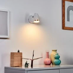 Hofstein Idlewild Wandleuchte LED Chrom, Weiß, 1-flammig 15 Hofstein Idlewild Wandleuchte LED Chrom, Weiß, 1-flammig -Wandleuchten Verkauf idlewild wandleuchte h3395172 6