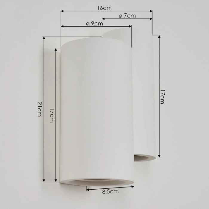 Hofstein Ililai Wandleuchte Weiß, 4-flammig 4 Hofstein Ililai Wandleuchte Weiß, 4-flammig - Image 4
