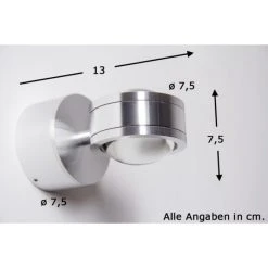 Hofstein Indore Wandleuchte LED Aluminium, 2-flammig 13 Hofstein Indore Wandleuchte LED Aluminium, 2-flammig -Wandleuchten Verkauf indore wandleuchte h349 gelb rot glas 4