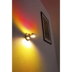 Hofstein Indore Wandleuchte LED Aluminium, 2-flammig 15 Hofstein Indore Wandleuchte LED Aluminium, 2-flammig -Wandleuchten Verkauf indore wandleuchte h349 gelb rot glas 6