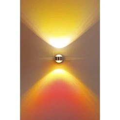 Hofstein Indore Wandleuchte LED Aluminium, 2-flammig 11 Hofstein Indore Wandleuchte LED Aluminium, 2-flammig -Wandleuchten Verkauf indore wandleuchte h349 gelb rot linse 3