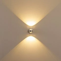 Hofstein Indore Wandleuchte LED Aluminium, 2-flammig -Wandleuchten Verkauf indore wandleuchte h349 linse 17