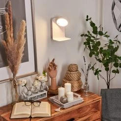 Hofstein Inkeroinen Wandleuchte LED Weiß, 1-flammig -Wandleuchten Verkauf inkeroinen wandleuchte h3460221 1