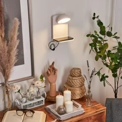 Hofstein Inkeroinen Wandleuchte LED Weiß, 1-flammig -Wandleuchten Verkauf inkeroinen wandleuchte h3460221 10