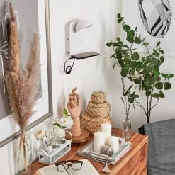 Hofstein Inkeroinen Wandleuchte LED Weiß, 1-flammig -Wandleuchten Verkauf inkeroinen wandleuchte h3460221 3