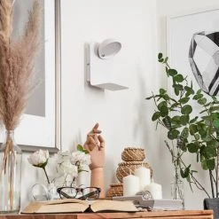 Hofstein Inkeroinen Wandleuchte LED Weiß, 1-flammig -Wandleuchten Verkauf inkeroinen wandleuchte h3460221 4