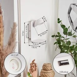 Hofstein Inkeroinen Wandleuchte LED Weiß, 1-flammig -Wandleuchten Verkauf inkeroinen wandleuchte h3460221 5