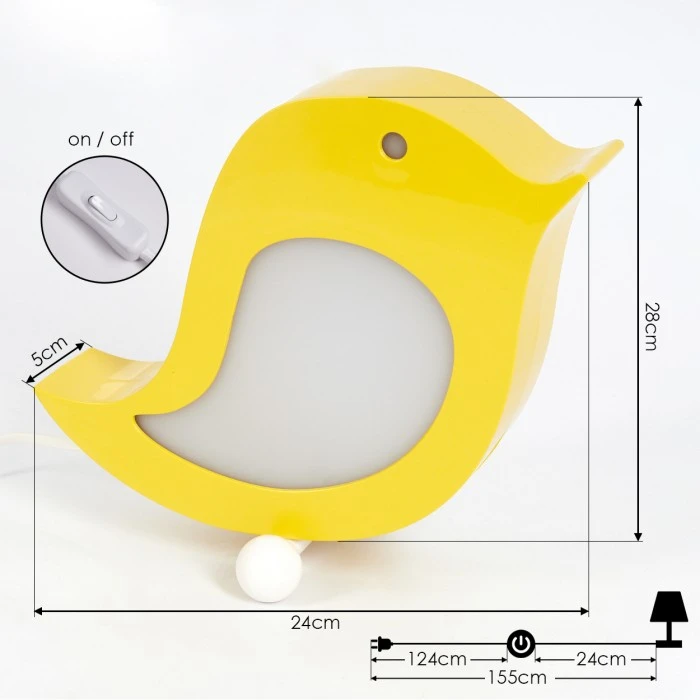 Hofstein Inklin Wandleuchte LED Gelb, 1-flammig 4 Hofstein Inklin Wandleuchte LED Gelb, 1-flammig - Image 4