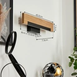 Hofstein Inzino Wandleuchte LED Schwarz, Naturfarben, 1-flammig 15 Hofstein Inzino Wandleuchte LED Schwarz, Naturfarben, 1-flammig -Wandleuchten Verkauf inzino wandleuchte h3570807 3