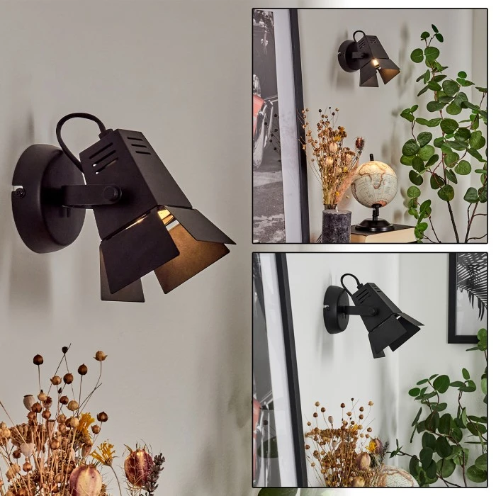 Hofstein Isanay Wandleuchte LED Schwarz, 1-flammig 1 Hofstein Isanay Wandleuchte LED Schwarz, 1-flammig