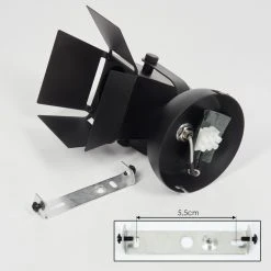 Hofstein Isanay Wandleuchte LED Schwarz, 1-flammig 14 Hofstein Isanay Wandleuchte LED Schwarz, 1-flammig -Wandleuchten Verkauf isanay wandleuchte h3654095 4