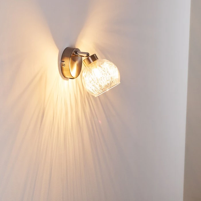 Hofstein Iskuras Wandleuchte Nickel-Matt, 1-flammig 11 Hofstein Iskuras Wandleuchte Nickel-Matt, 1-flammig - Image 11