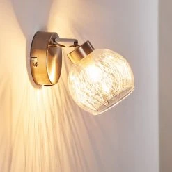 Hofstein Iskuras Wandleuchte Nickel-Matt, 1-flammig 24 Hofstein Iskuras Wandleuchte Nickel-Matt, 1-flammig -Wandleuchten Verkauf iskuras wandleuchte h3226322 do2 2