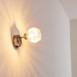 Hofstein Iskuras Wandleuchte Nickel-Matt, 1-flammig 27 Hofstein Iskuras Wandleuchte Nickel-Matt, 1-flammig -Wandleuchten Verkauf iskuras wandleuchte h3226322 do2 5