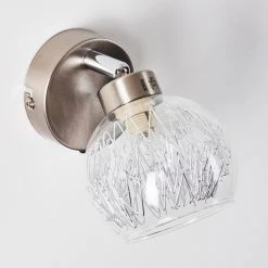 Hofstein Iskuras Wandleuchte Nickel-Matt, 1-flammig 31 Hofstein Iskuras Wandleuchte Nickel-Matt, 1-flammig -Wandleuchten Verkauf iskuras wandleuchte h3226322 do2 9