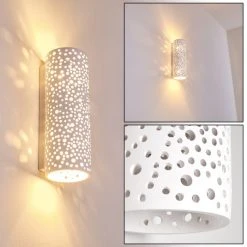 Hofstein Jabiru Wandleuchte Weiß, 2-flammig