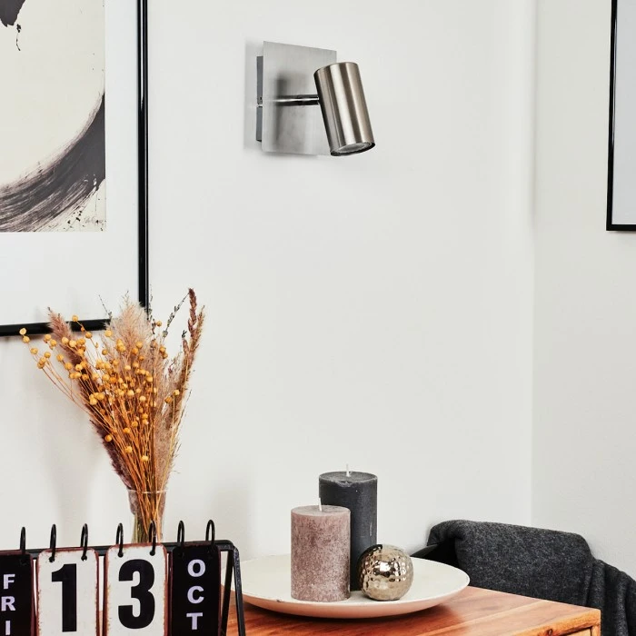 Hofstein Javel Wandleuchte Nickel-Matt, Chrom, 1-flammig 12 Hofstein Javel Wandleuchte Nickel-Matt, Chrom, 1-flammig - Image 12