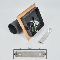 Hofstein Javel Wandleuchte Schwarz, Grau, Holzoptik, 1-flammig 16 Hofstein Javel Wandleuchte Schwarz, Grau, Holzoptik, 1-flammig -Wandleuchten Verkauf javel wandleuchte h3452653 4