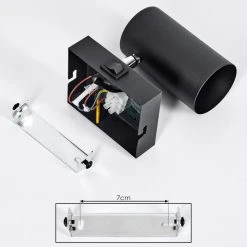 Hofstein Javel Wandleuchte Schwarz, 1-flammig -Wandleuchten Verkauf javel wandleuchte h3563922 4