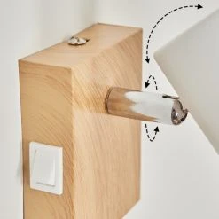 Hofstein Javel Wandleuchte Chrom, Holzoptik, Naturfarben, 1-flammig 13 Hofstein Javel Wandleuchte Chrom, Holzoptik, Naturfarben, 1-flammig -Wandleuchten Verkauf javel wandleuchte h3564028 2