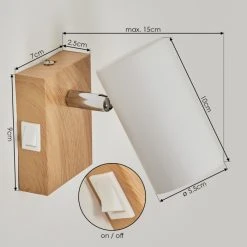 Hofstein Javel Wandleuchte Chrom, Holzoptik, Naturfarben, 1-flammig 14 Hofstein Javel Wandleuchte Chrom, Holzoptik, Naturfarben, 1-flammig -Wandleuchten Verkauf javel wandleuchte h3564028 3