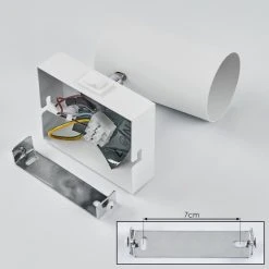 Hofstein Javel Wandleuchte Chrom, Weiß, 1-flammig -Wandleuchten Verkauf javel wandleuchte h3611678 4