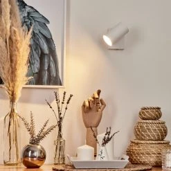 Hofstein Javel Wandleuchte Chrom, Weiß, 1-flammig -Wandleuchten Verkauf javel wandleuchte h3611678 6