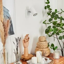 Hofstein Javel Wandleuchte Chrom, Weiß, 1-flammig -Wandleuchten Verkauf javel wandleuchte h3611678 9