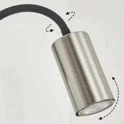 Hofstein Javel Wandleuchte Nickel-Matt, Schwarz, 1-flammig -Wandleuchten Verkauf javel wandleuchte h3612699 2