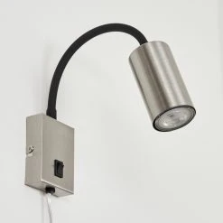 Hofstein Javel Wandleuchte Nickel-Matt, Schwarz, 1-flammig -Wandleuchten Verkauf javel wandleuchte h3612699 7