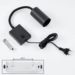 Hofstein Javel Wandleuchte Schwarz, 1-flammig -Wandleuchten Verkauf javel wandleuchte h3612712 4