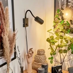 Hofstein Javel Wandleuchte Schwarz, 1-flammig -Wandleuchten Verkauf javel wandleuchte h3612712 8