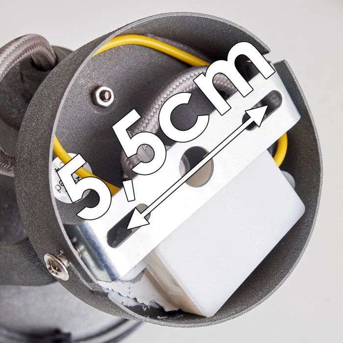 Hofstein Jonsered Wandleuchte LED Schwarz, Grau, Steinoptik, 1-flammig 19 Hofstein Jonsered Wandleuchte LED Schwarz, Grau, Steinoptik, 1-flammig - Image 19